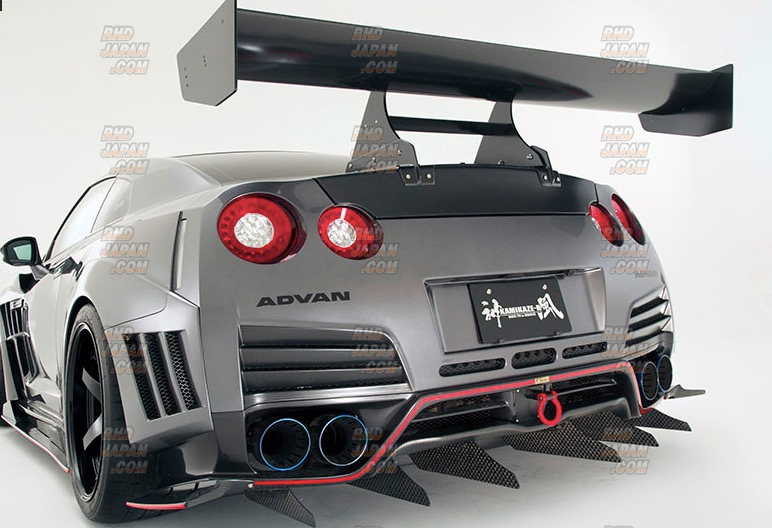 Varis Side Long Vertical Fin for Rear Under Skirt Kamikaze-R